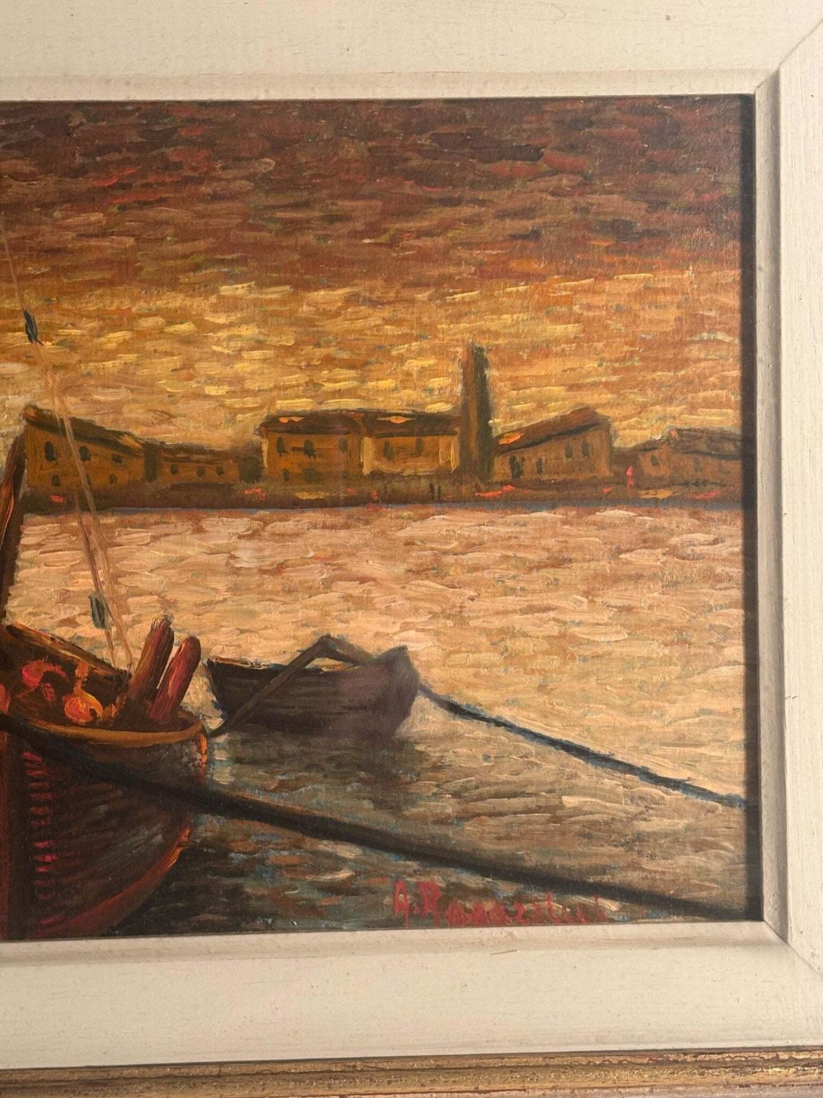 Oil Painting On Canvas Board From Castiglione Della Pescaia By Ado Ragazzini photo Art