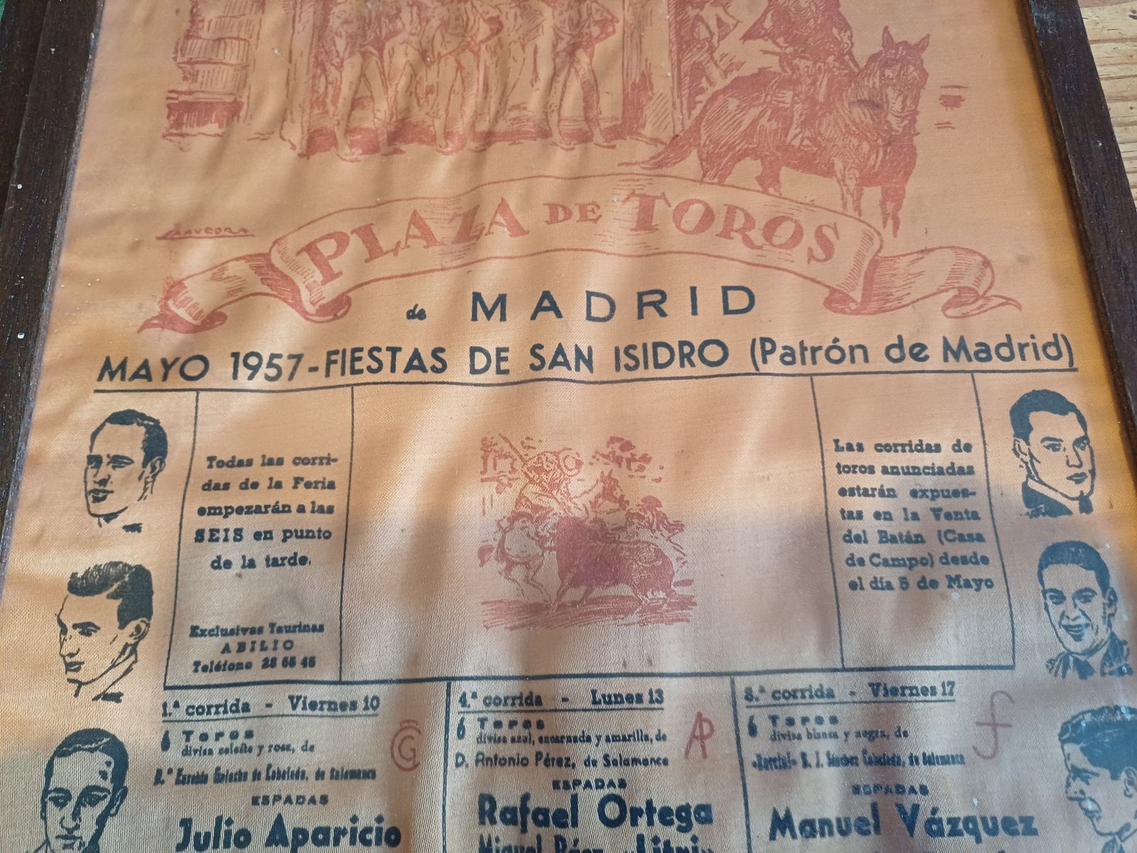 125.0 2 Bullfight Posters By Santos Saavedra 1957 And 1961 photo