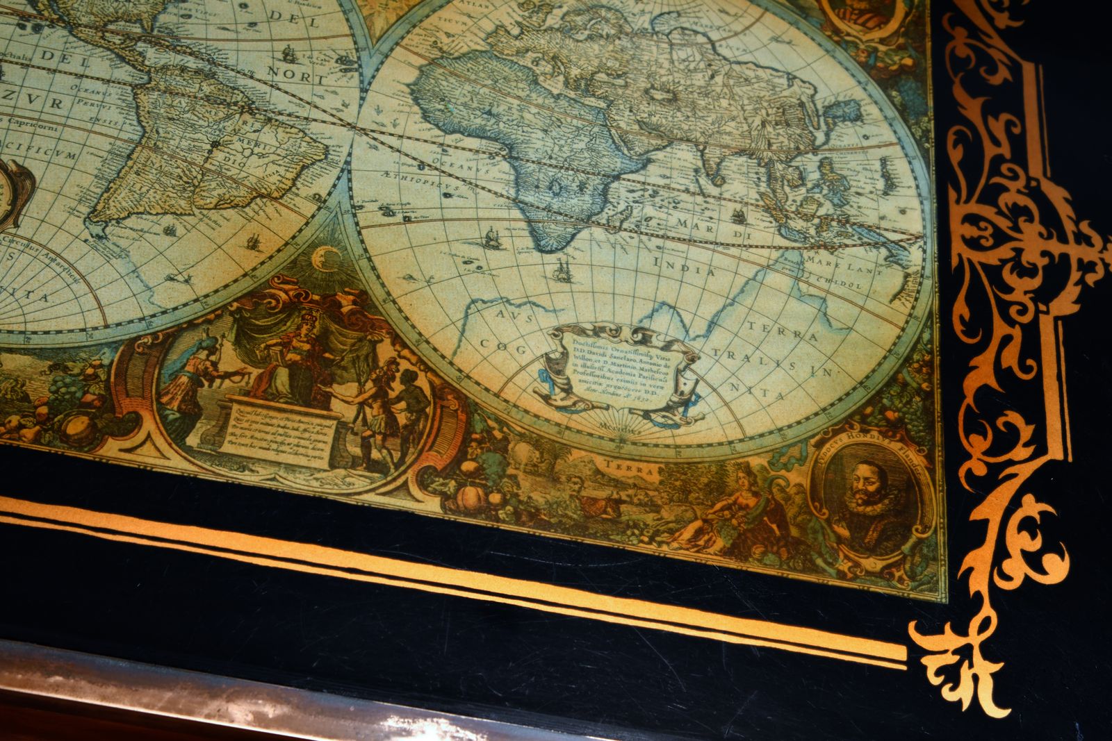 A World Map Coffee Table C1960's photo furniture