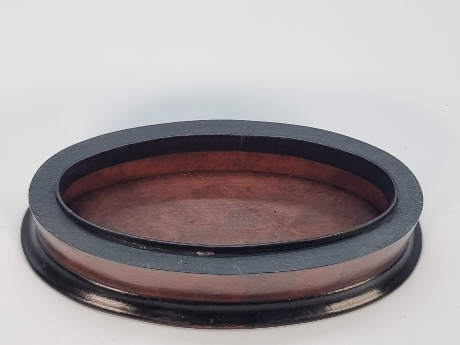 An Oval Box Veneered In Segments Of Burr Walnut, Circa 1910 photo vinterior