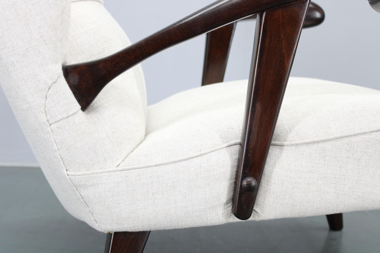 1950s Restored Wing Chair, Czechoslovakia photo 1370.0