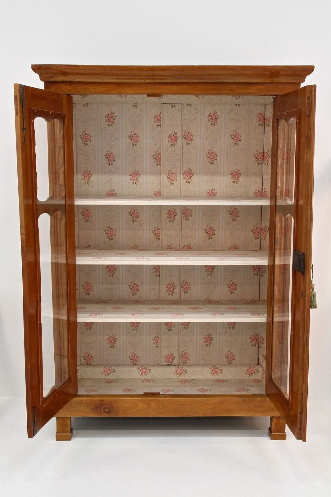 19th Century Biedermeier Cherrywood Vitrine/ Display Cabinet, Austria Ca. 1840 photo vinterior