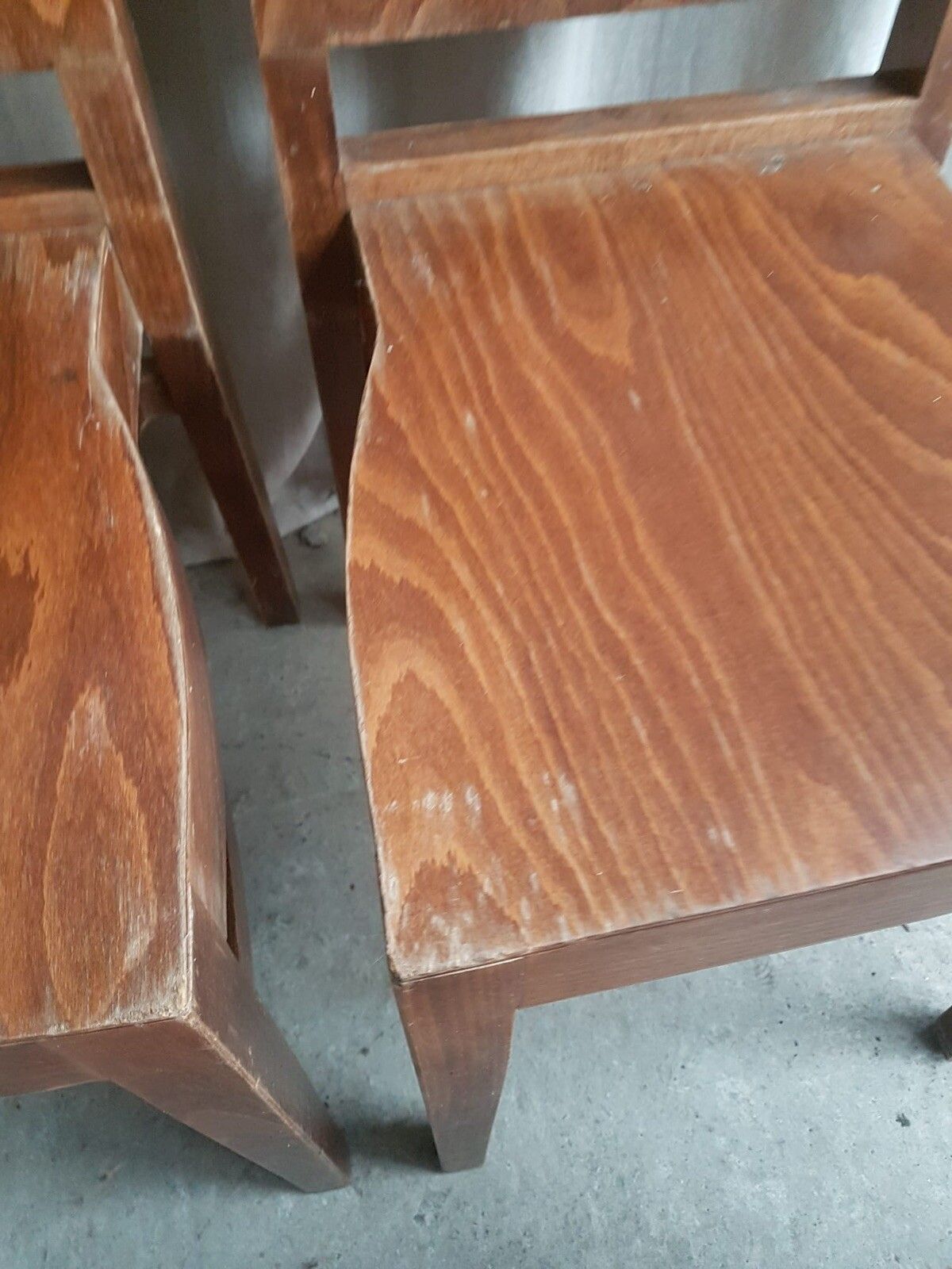 Vtg Mid Century Style  Set Of 8 Stacking Dining Chairs R708 photo vintage