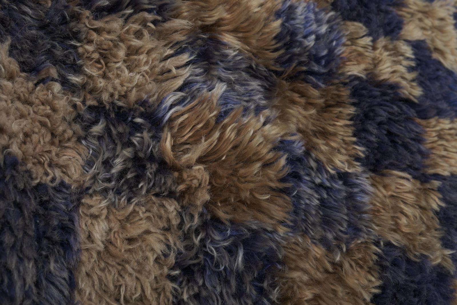 1970s Mohair Tulu Rug 4'5'' X 5'9'' photo Textiles