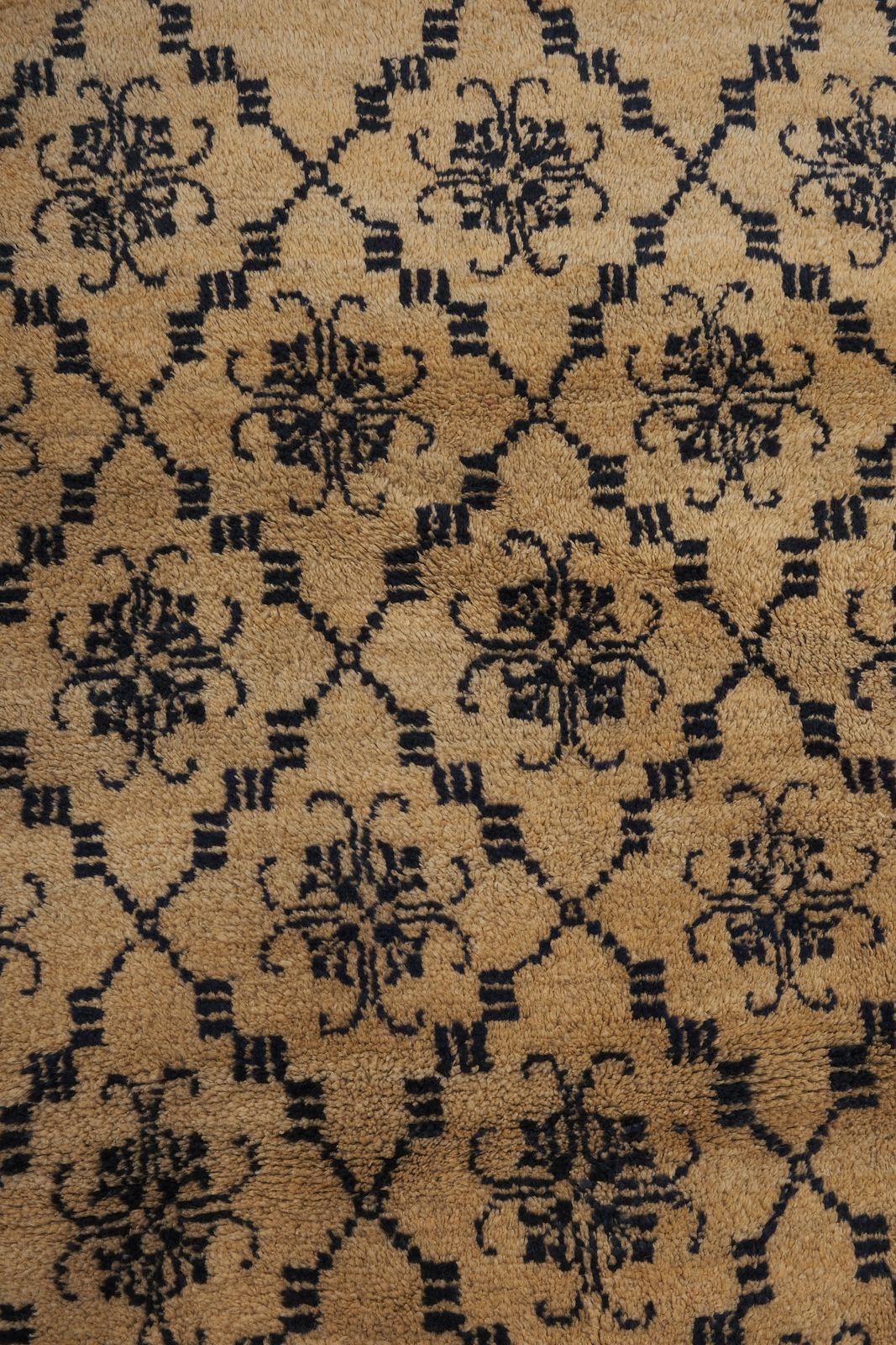 photo for sale Vintage Turkish Yellow Karapinar Tulu Rug 3'7'' X 6'3''