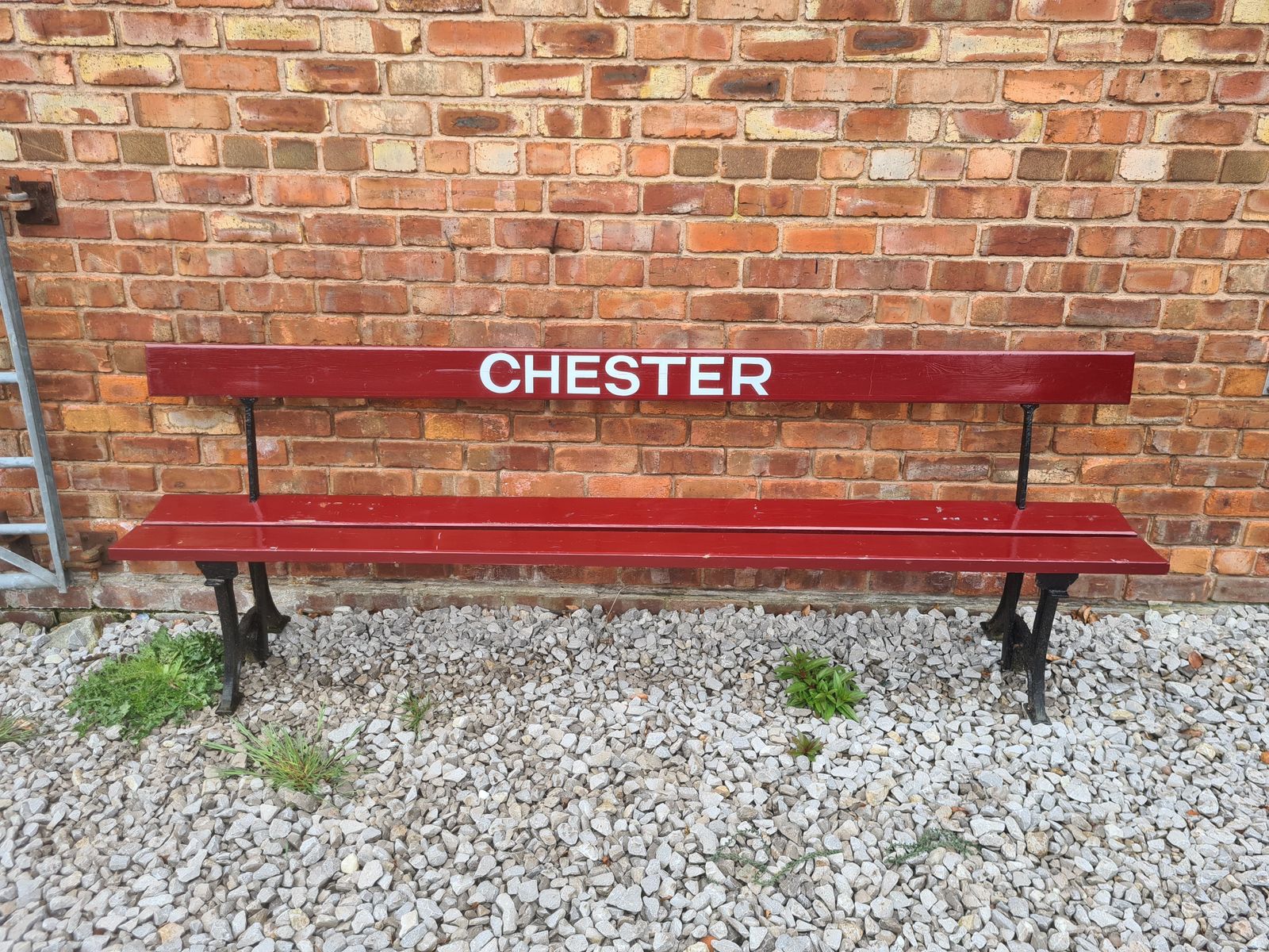 A Lovely Late 19th Or Early 20th Century Railway Station Bench   Chester photo furniture