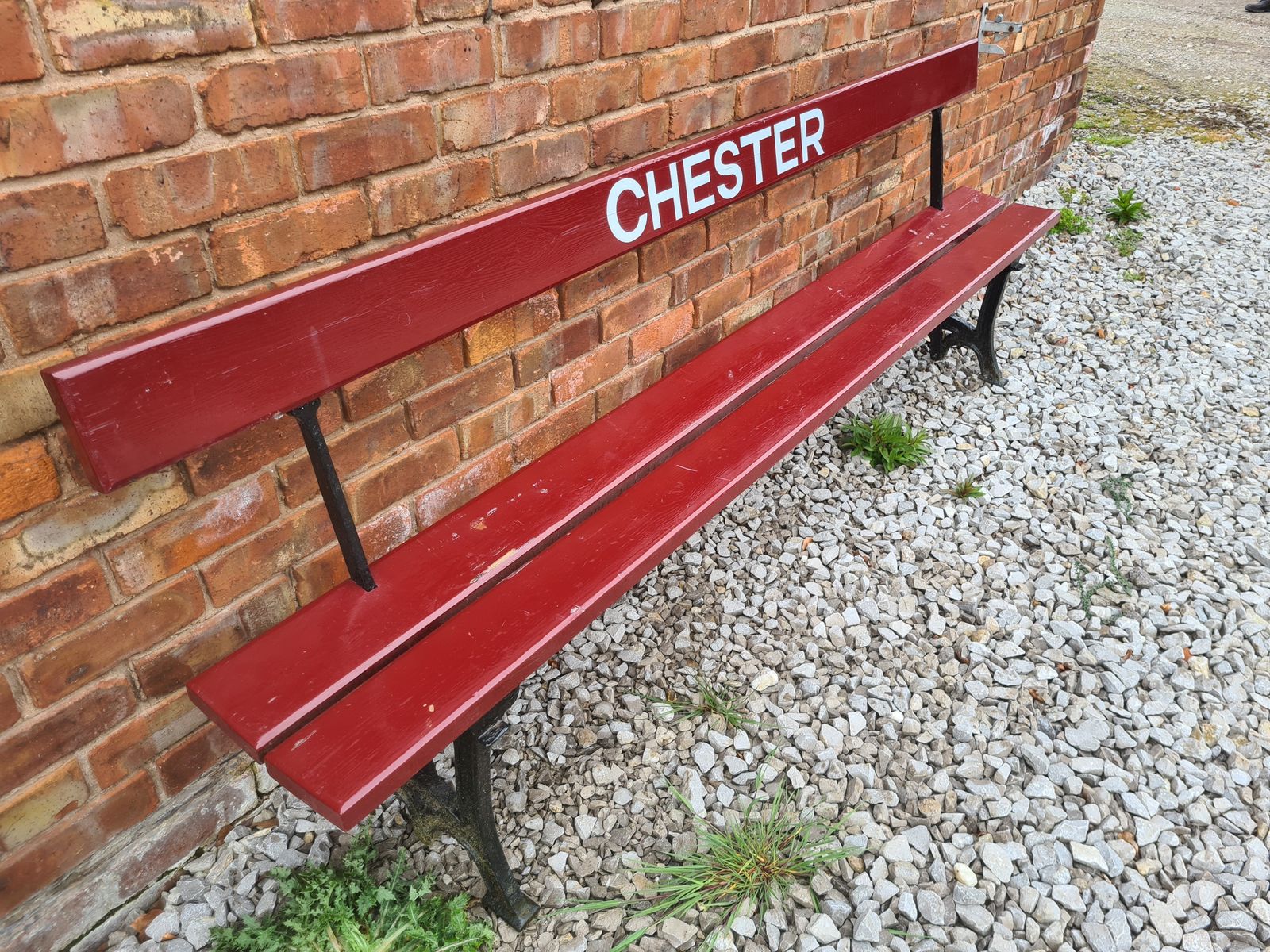 A Lovely Late 19th Or Early 20th Century Railway Station Bench   Chester photo for sale
