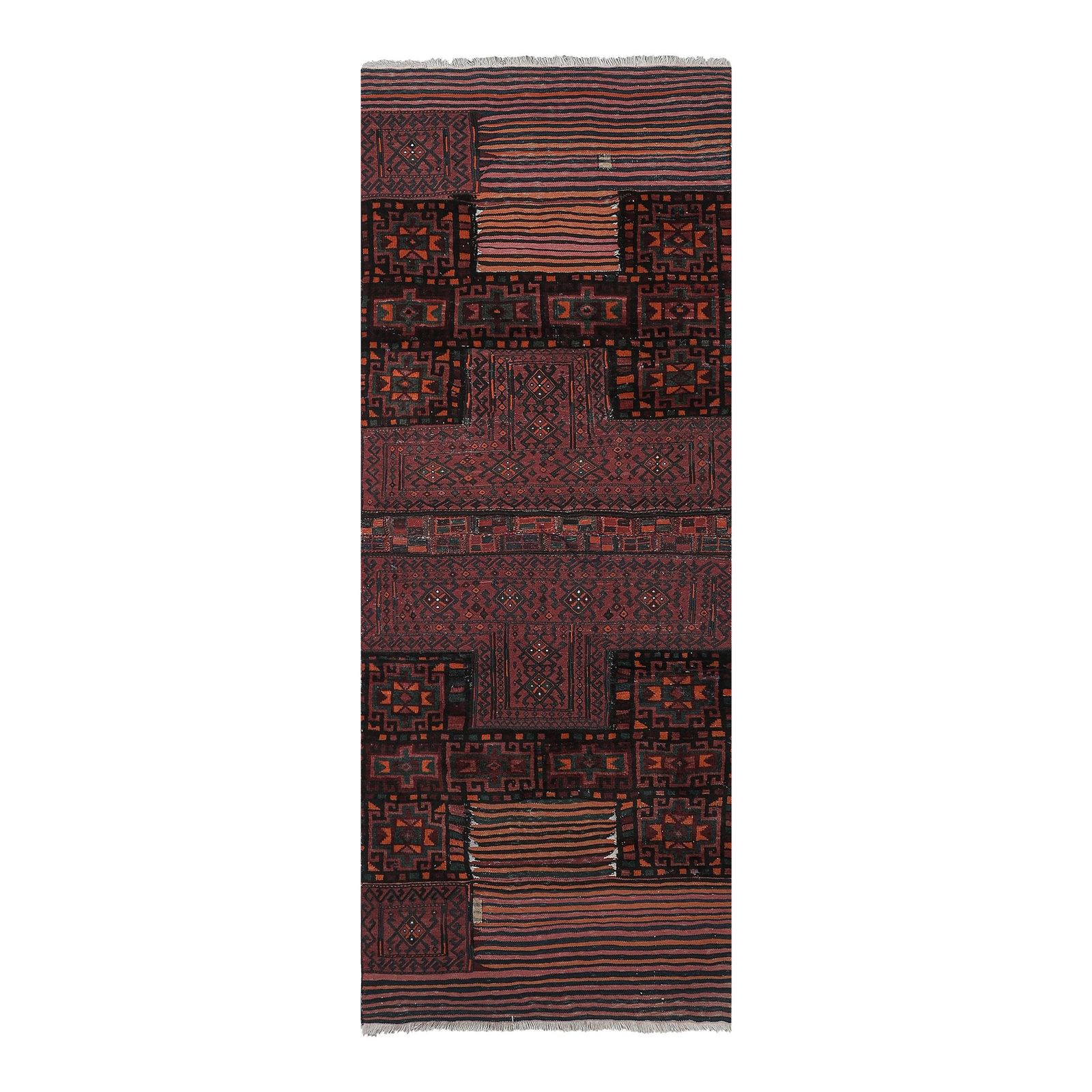 Tribal Red Anatolian Rug 3'5'' X 9'1''