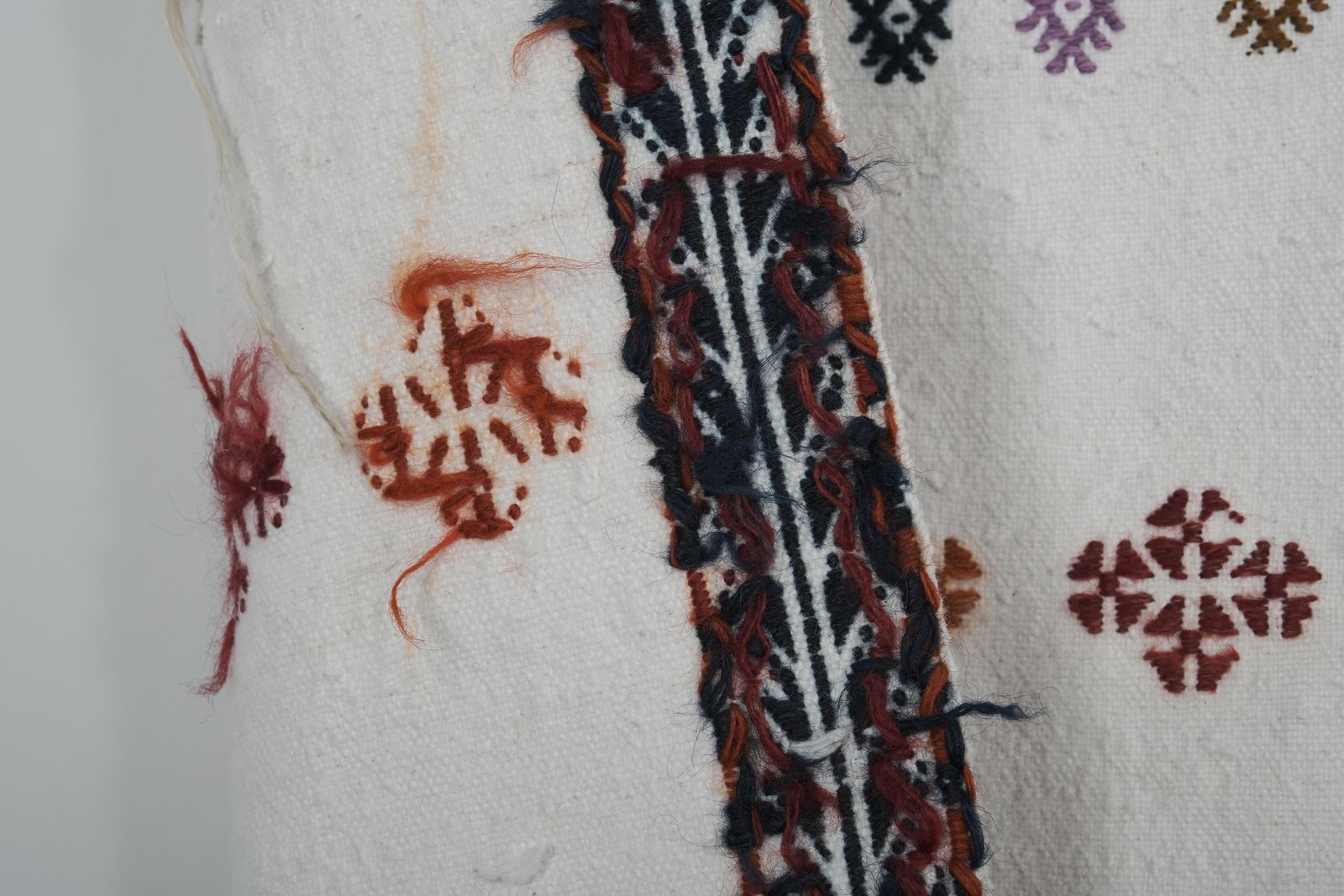 Mid Century Turkish Full Embroidered Cicim Rug 4'4'' X 8' photo vinterior