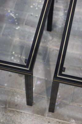 Black Lacquered Side Tables By Pierre Vandel, France 1970s, Set Of 2 photo vinterior