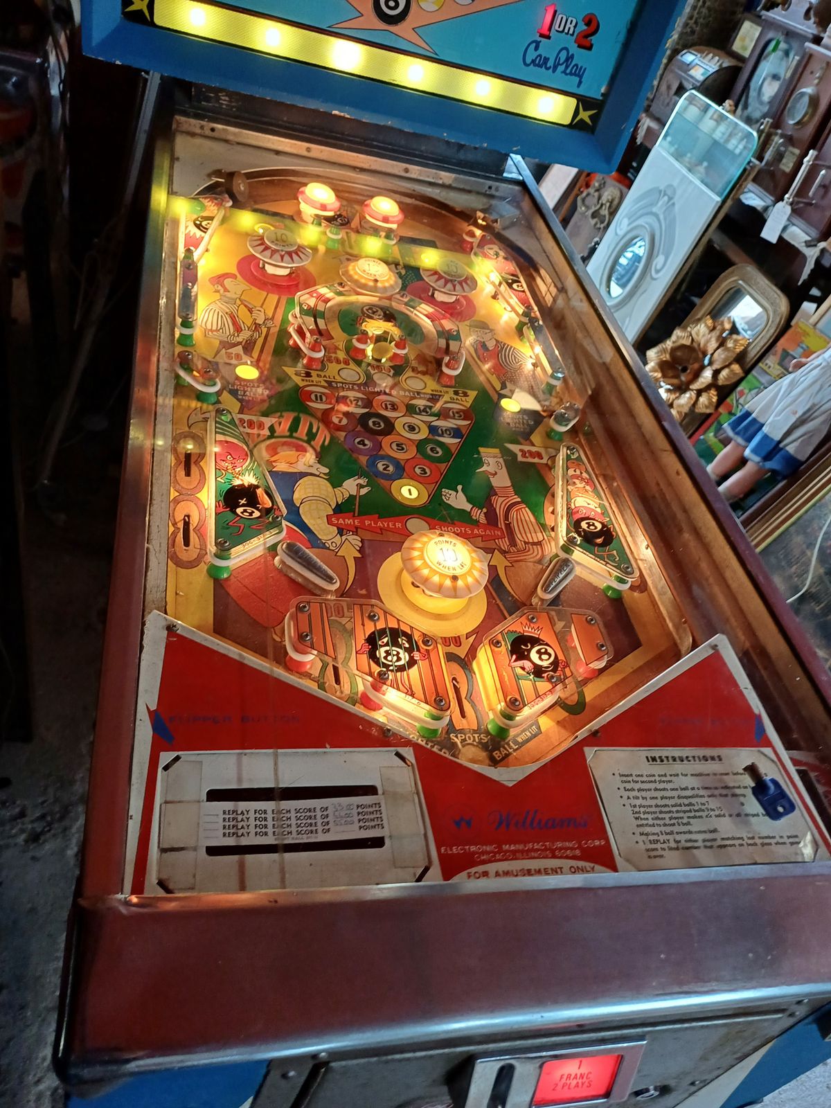 photo buy Williams 8 Ball Pinball Machine 1966