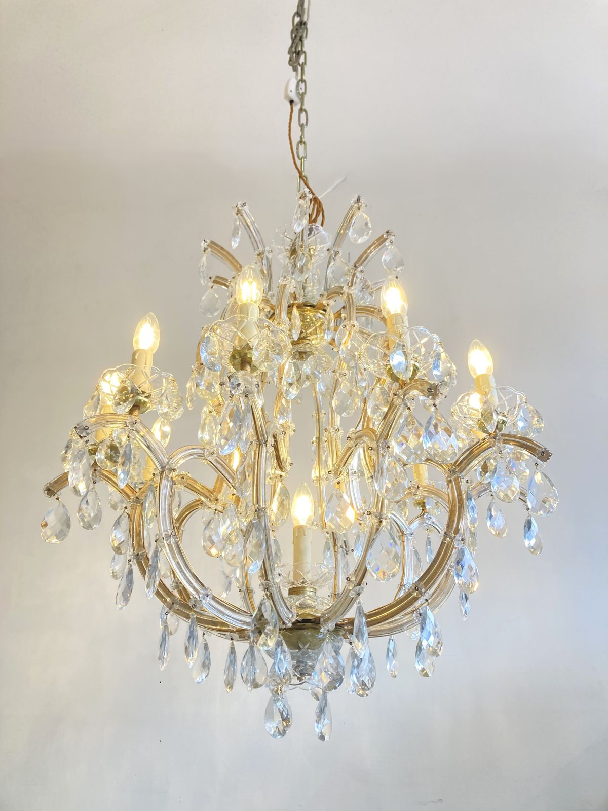 Large Vintage Marie Therese Birdcage Chandelier photo furniture