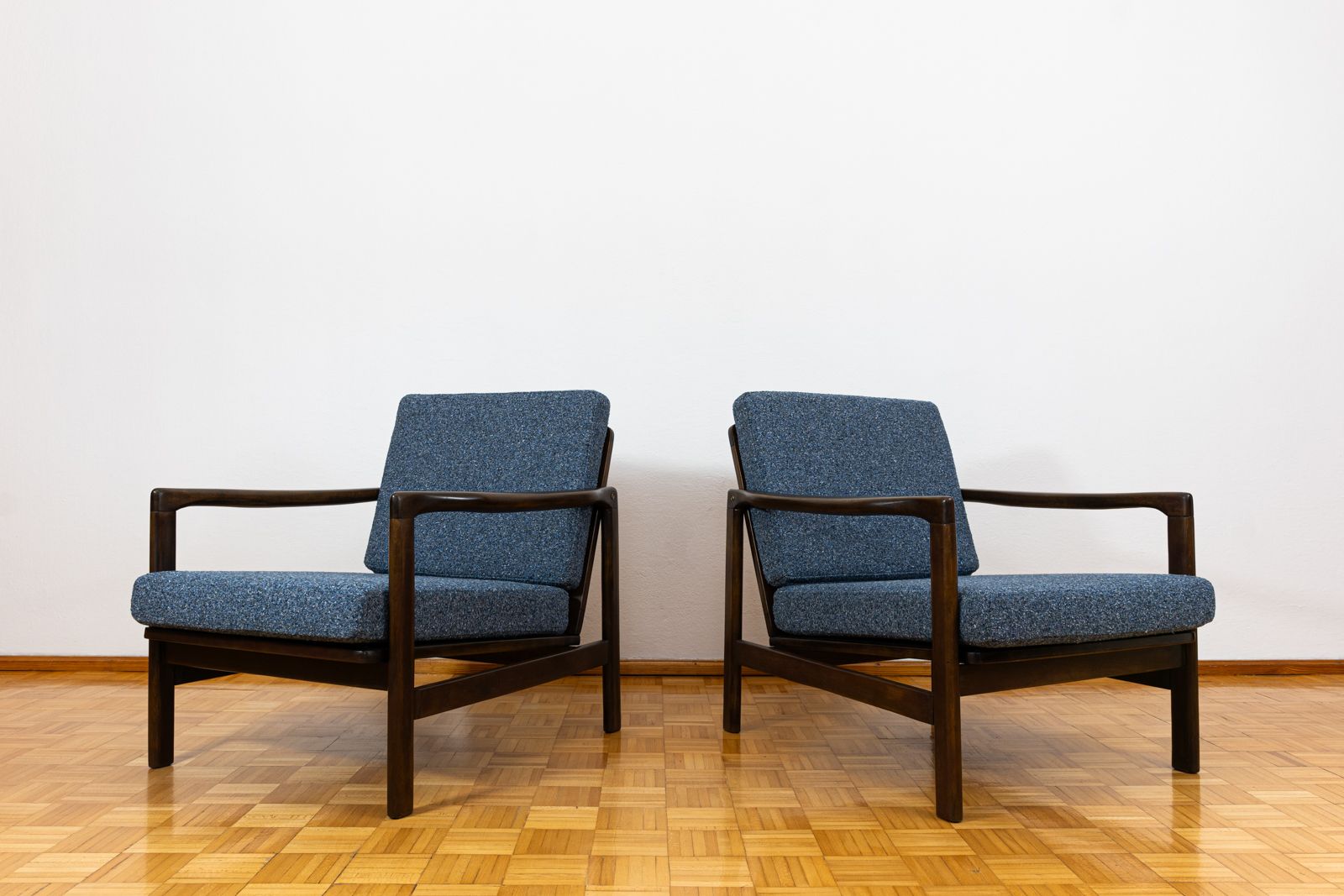 Pair Of Mid Century Armchairs B7522 By Zenon Bączyk, Poland, 1960's photo furniture