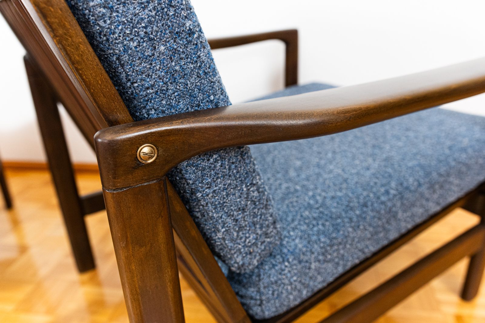 1300.0 Pair Of Mid Century Armchairs B7522 By Zenon Bączyk, Poland, 1960's photo