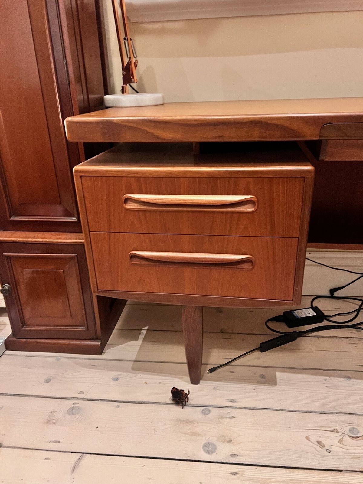 Mid Century Kofod Larsen For G Plan Danish Mid Century Teak Desk Dresser photo for sale