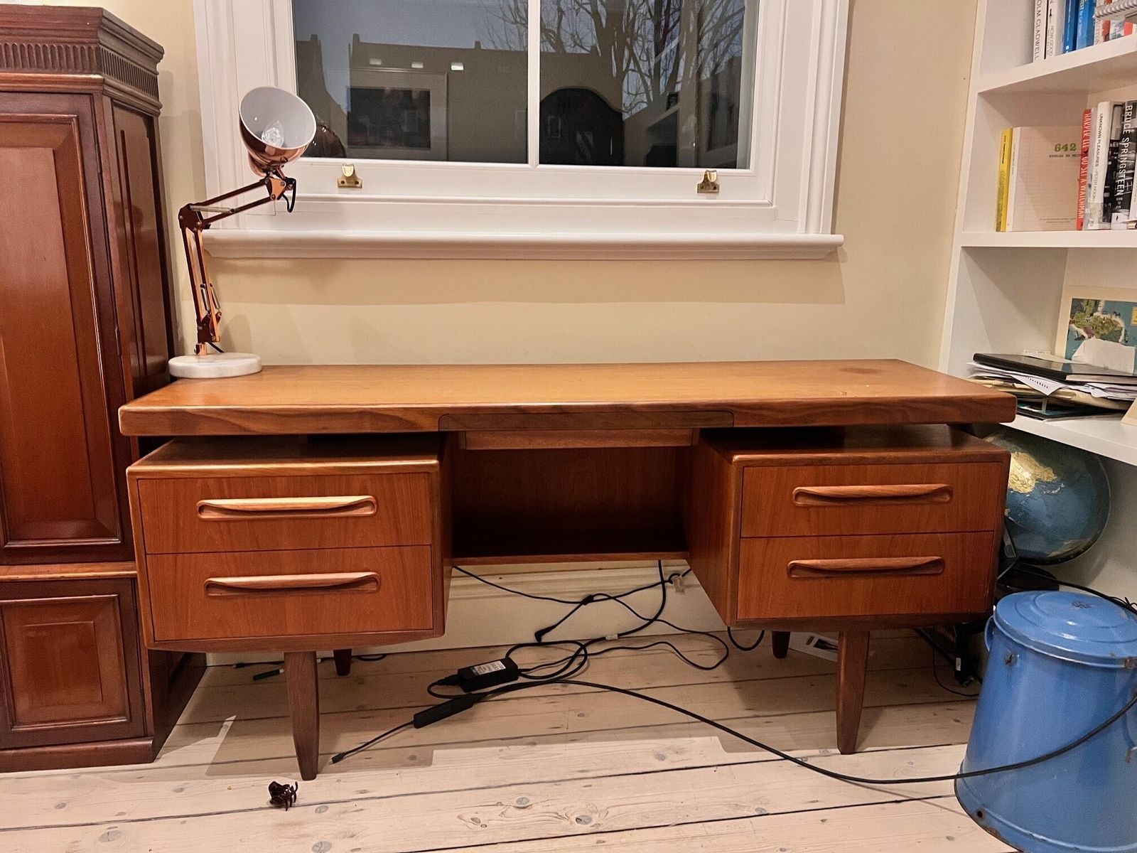 Mid Century Kofod Larsen For G Plan Danish Mid Century Teak Desk Dresser