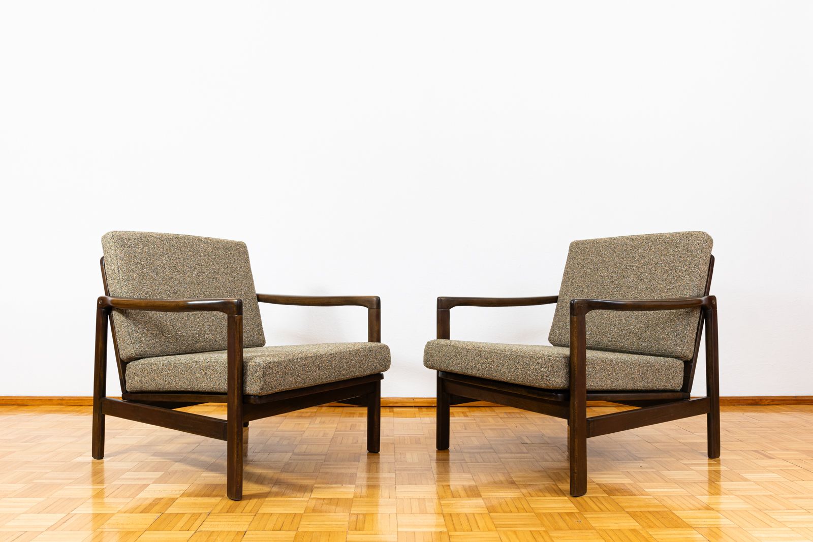 photo for sale Pair Of Mid Century Armchairs B7522 By Zenon Bączyk, Poland, 1960's