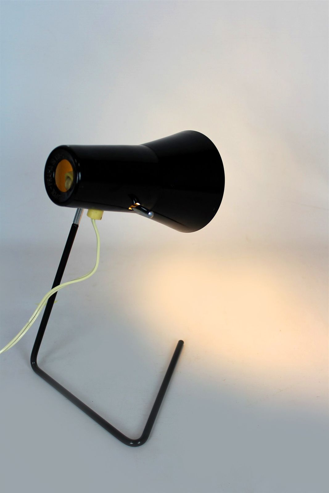 Black Table Lamp By Josef Hurka For Drupol, 1960s photo Lighting