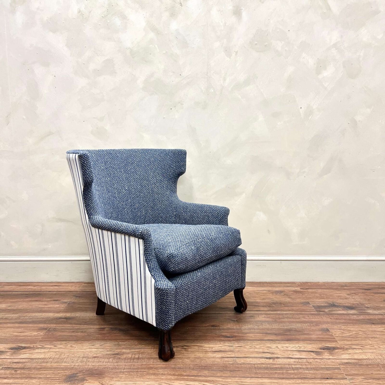 19th Century Upholstered English Armchair