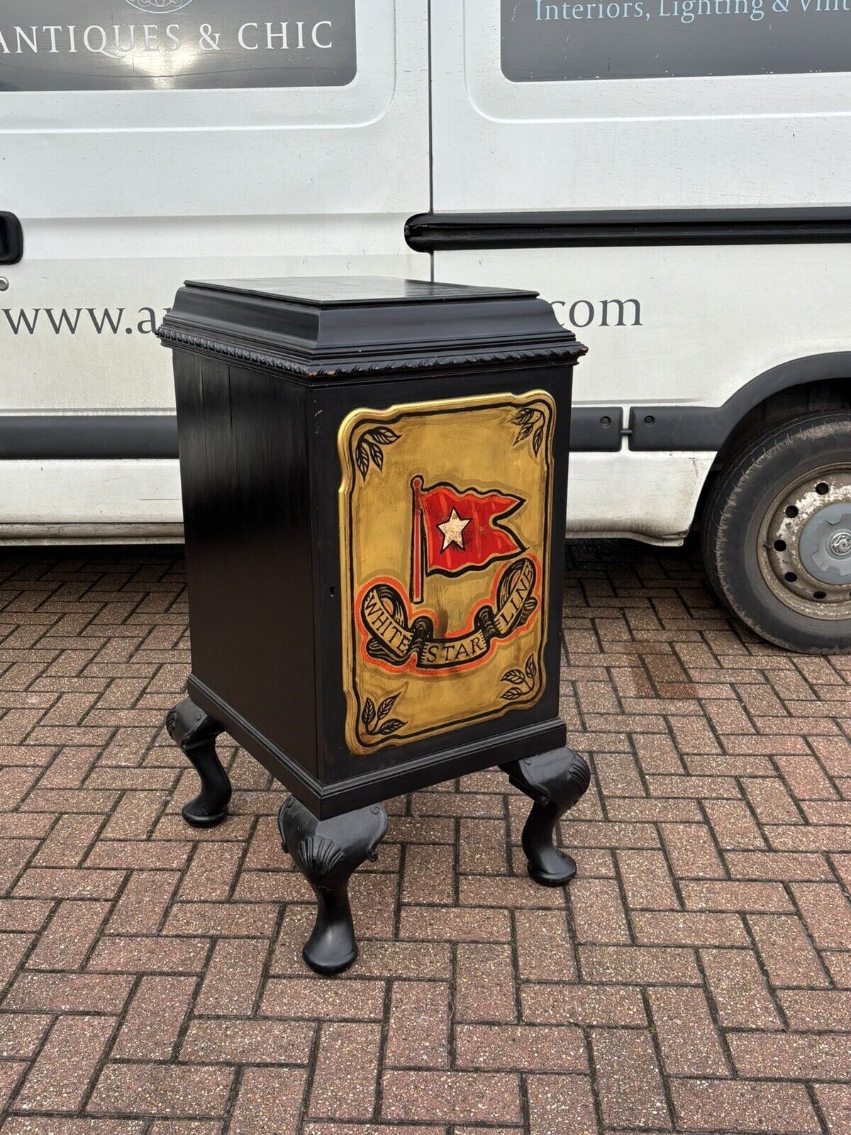 photo for sale Titanic White Star Line Cellarette / Drinks Cabinet