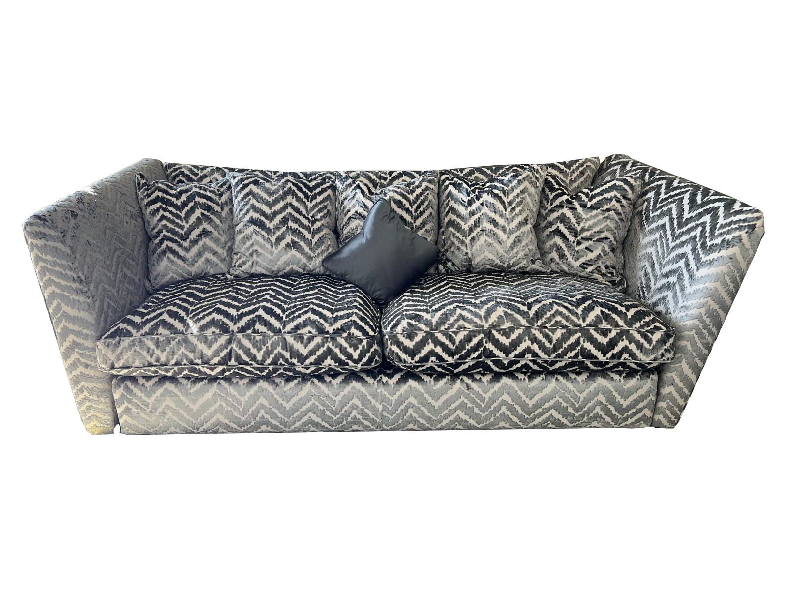 Brand New 4 Seater Sofa With Bolt Off Arms In Susa Steel Colour
