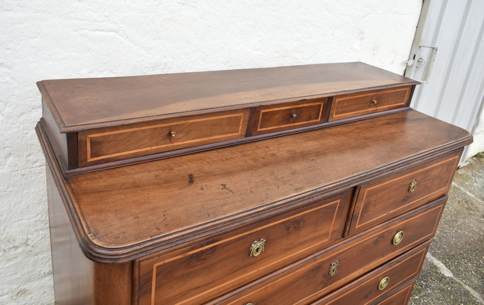 photo for sale Antique French Commode In Walnut Early 19th Century