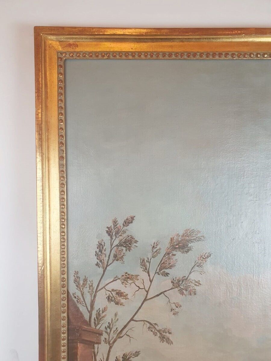 Louis XVI Style Trumeau In Gilded Wood, Late 19th Century photo 1350.0