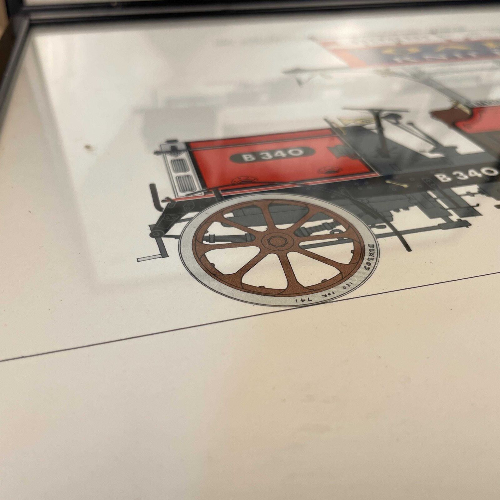 Vintage London & Portsmouth Tram Drawings From 1910 And 1891 Antique Framed Prints David J Trussler photo vintage