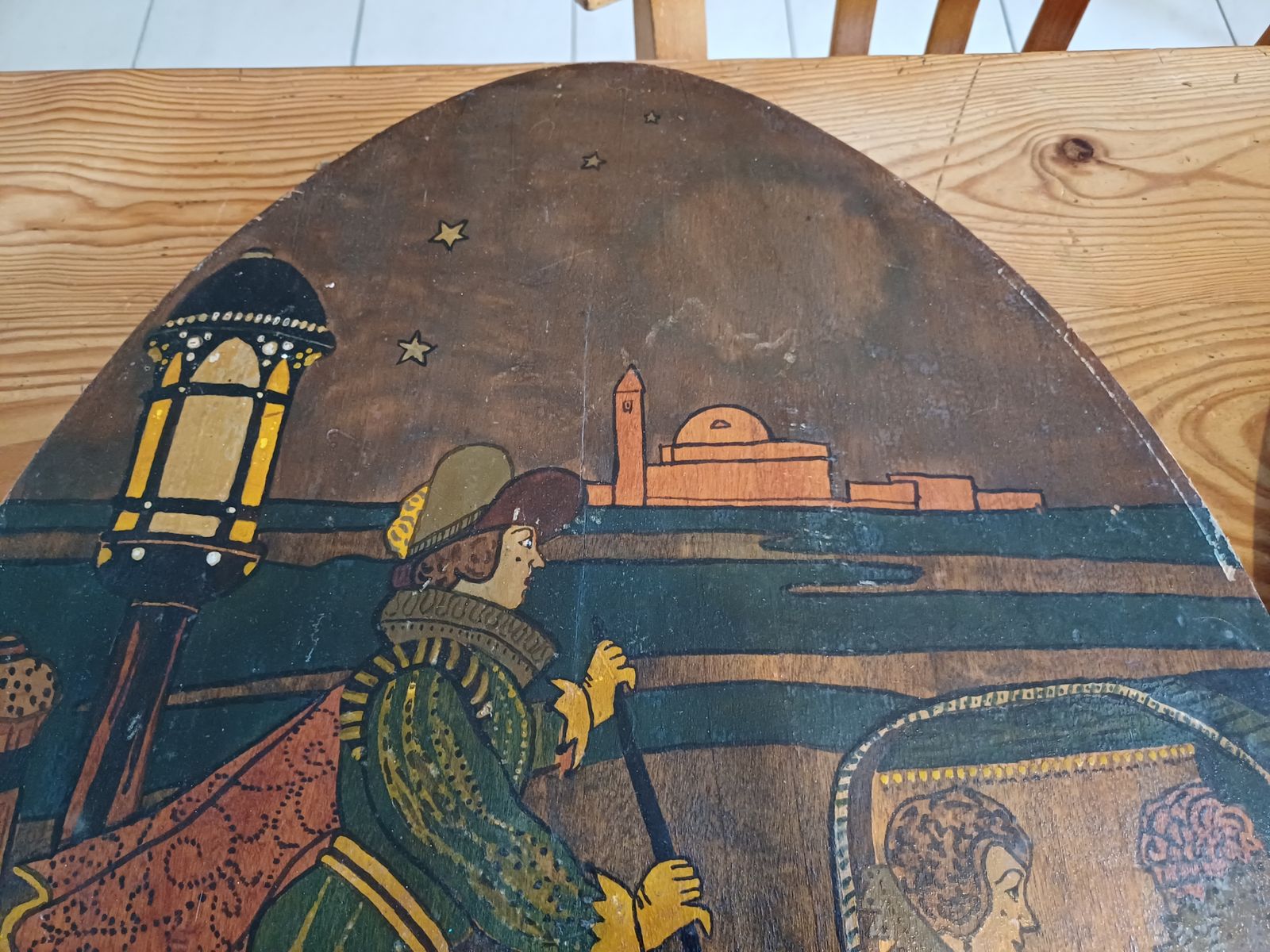 2 Paintings On Wood 19th "Life In Venice" By Charletti photo vintage