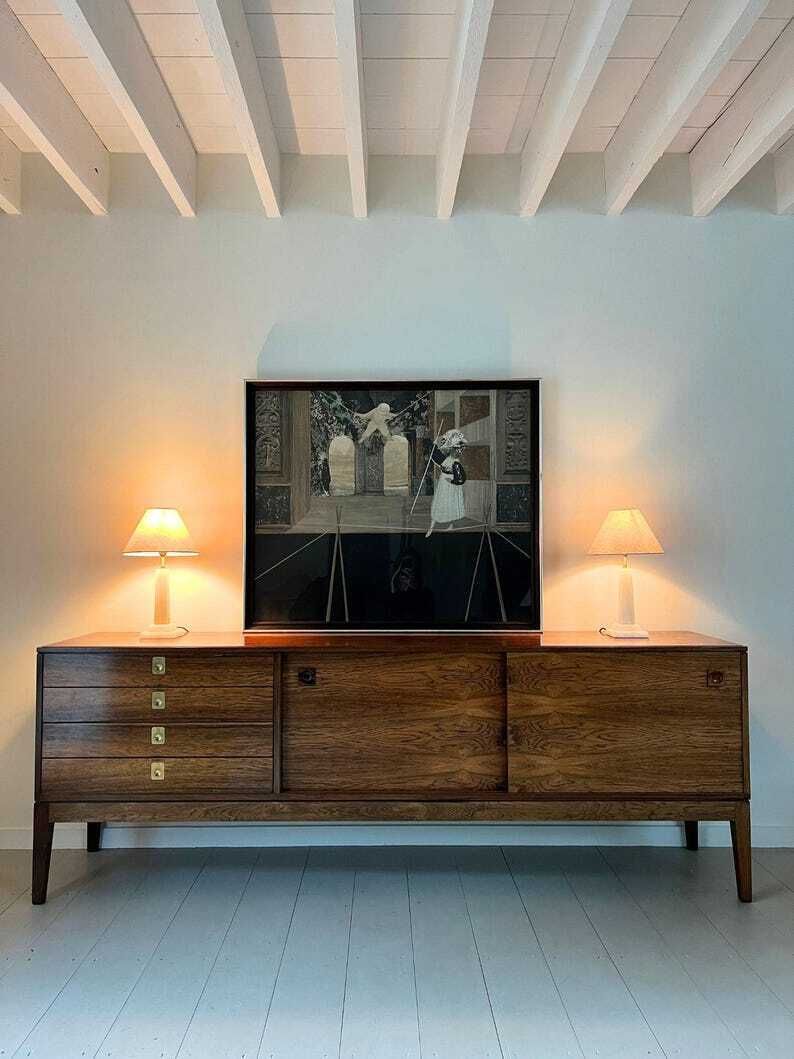 Italian Collage Stage Set Design Attr Piero Fornasetti, Large Mid Century Monochrome Artwork, Italy C.1960, Framed And Glazed