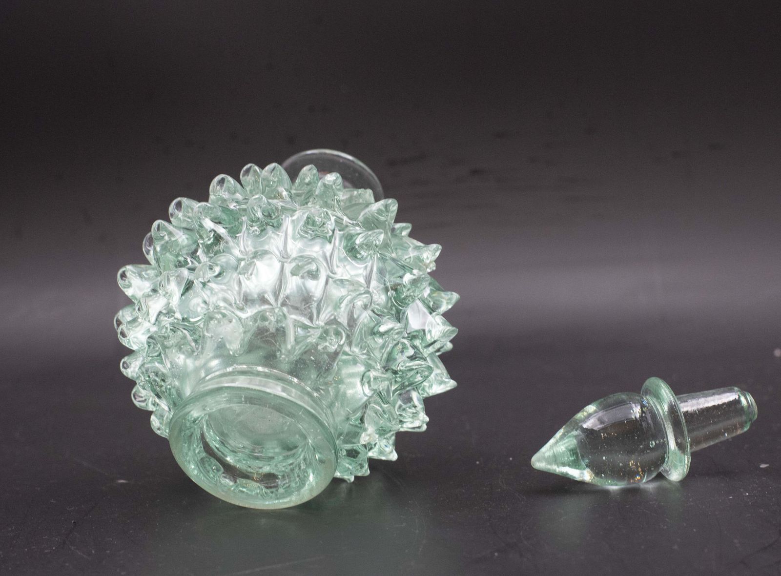 Rare Green Ercole Barovier Rostrato Murano Glass Vase For Barovier & Toso photo buy