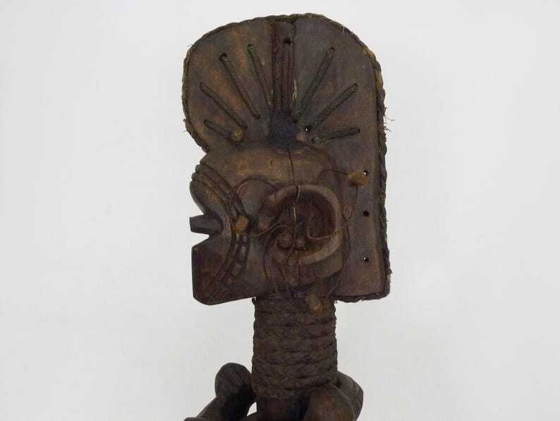 Large African Baga Nimba Statue From Guinea. African Art, Tribal Art. 60s 70s photo vinterior