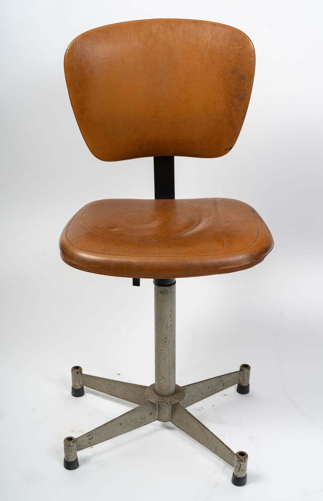 Office Chair From The 1960s, Mid Century Design, Metal And Skai. photo for sale