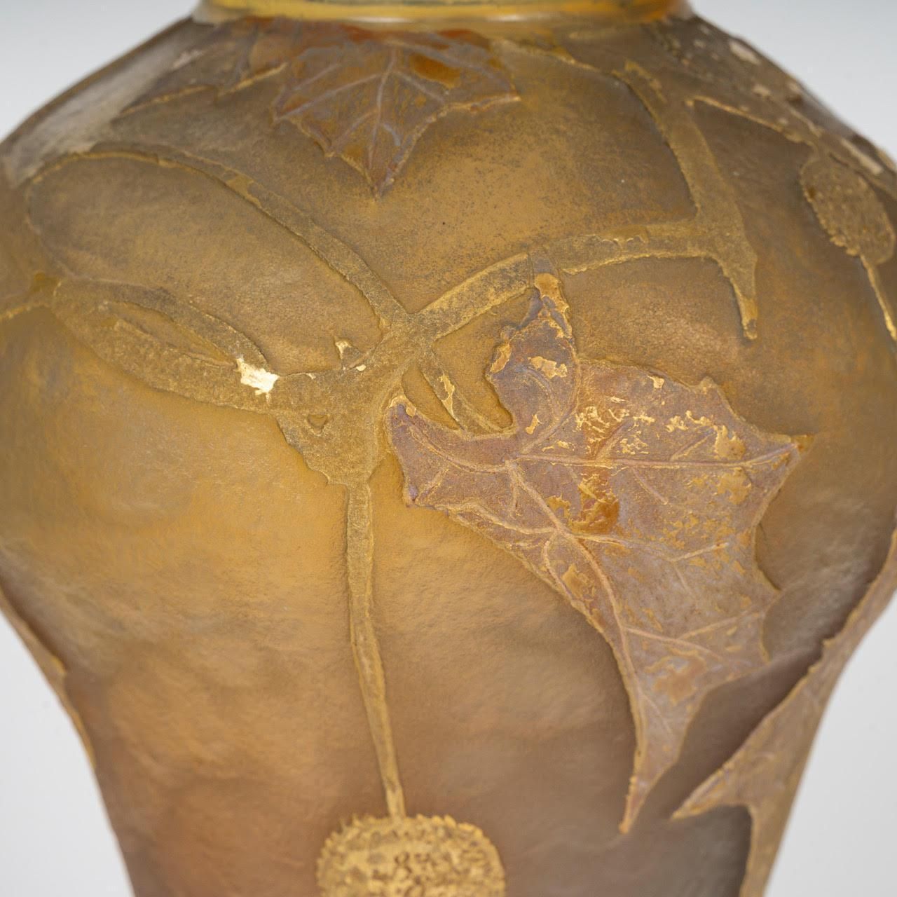 Daum, Nancy Pâte De Verre Vase, Early 20th Century, Art Nouveau. photo buy