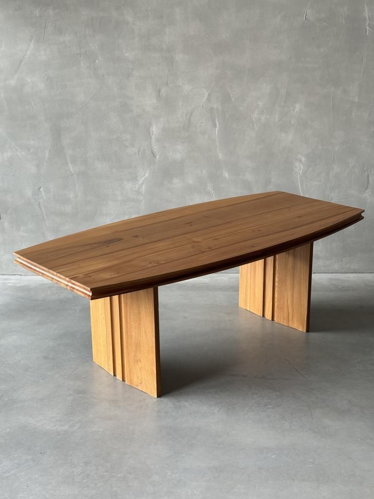 A Rare Elm Table By Maison Regain photo vintage