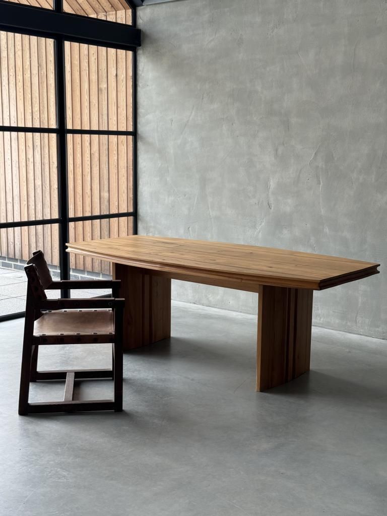 Furniture A Rare Elm Table By Maison Regain photo