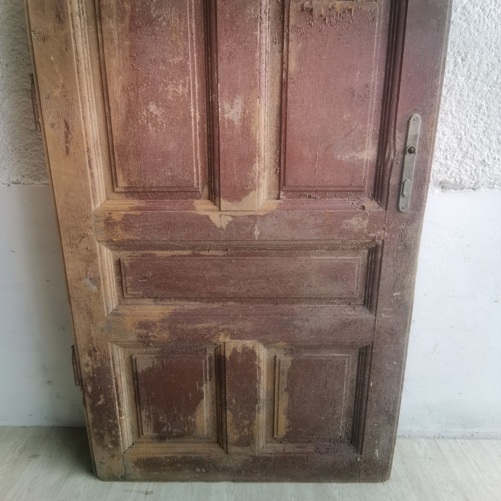 Antique Wooden Mansion Door 1920s Solid Heavy Vintage Hungarian Door photo vintage