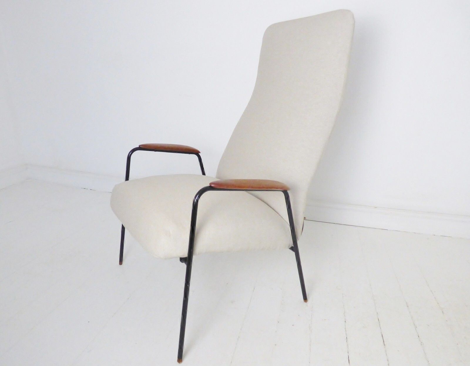 Stunning Vintage Scandinavian Teak Alf Svensson Dux Contour Lounge Chair 50's