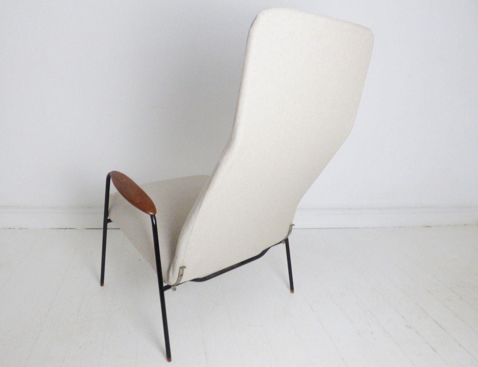 Stunning Vintage Scandinavian Teak Alf Svensson Dux Contour Lounge Chair 50's photo vinterior