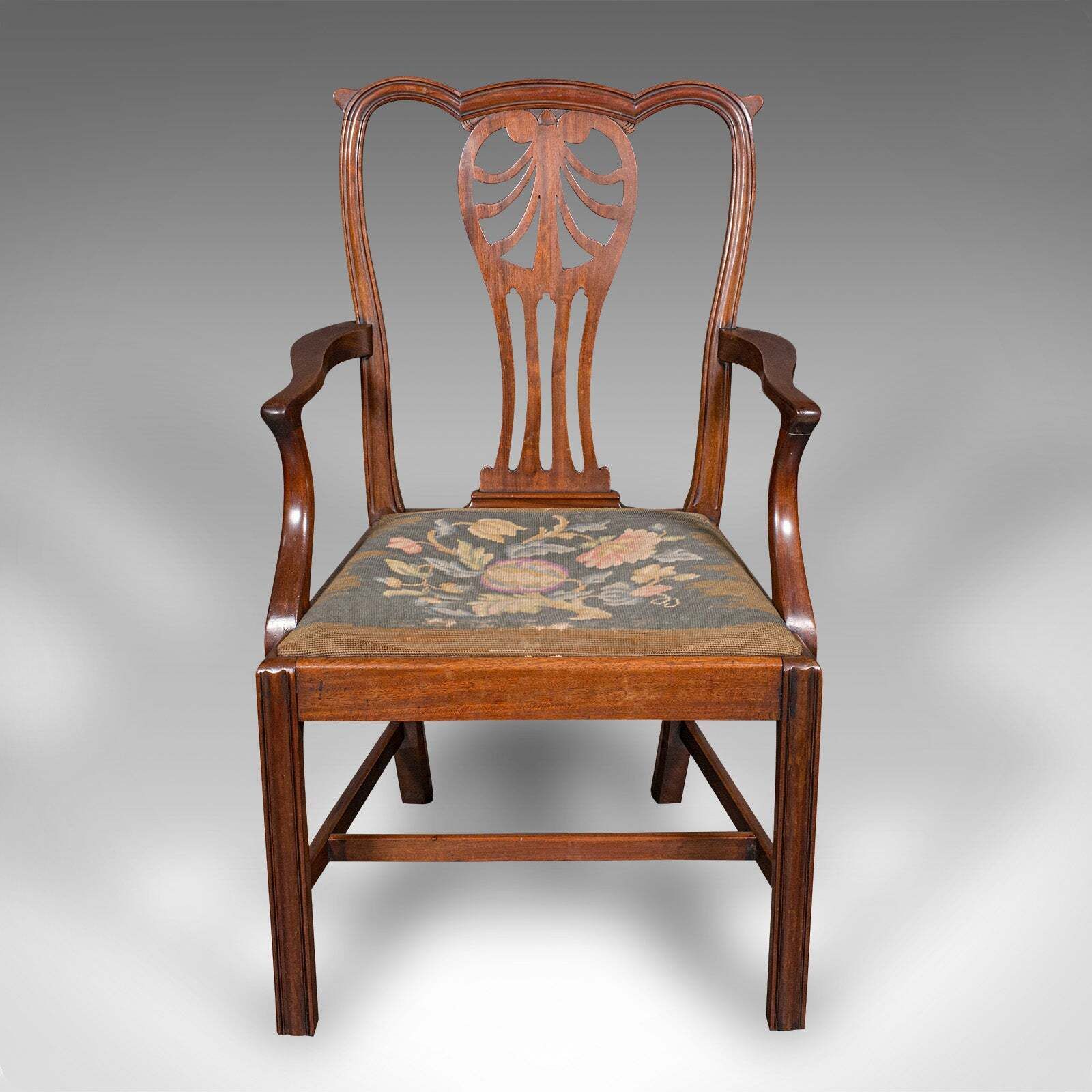 Antique Morning Room Elbow Chair, English, Lounge Seat, Armchair, Georgian, 1800 photo furniture