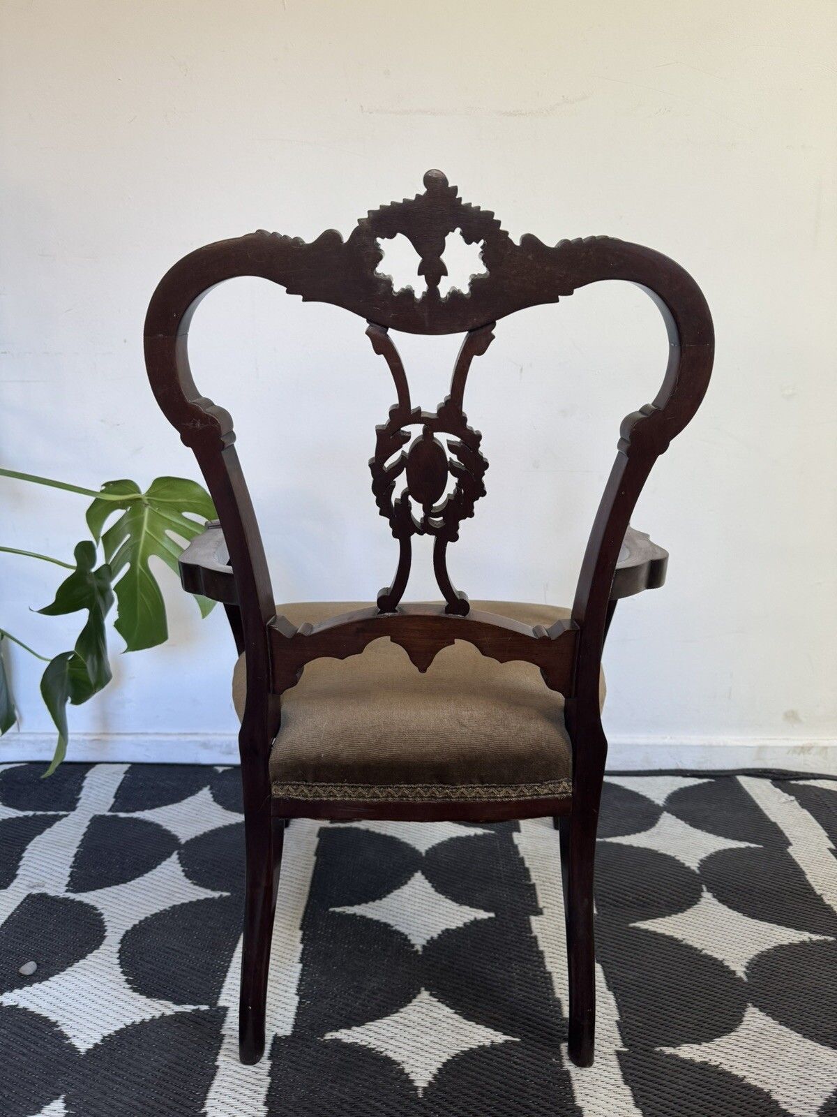 Victorian Low Chair Decorative Bedroom Dressing photo for sale