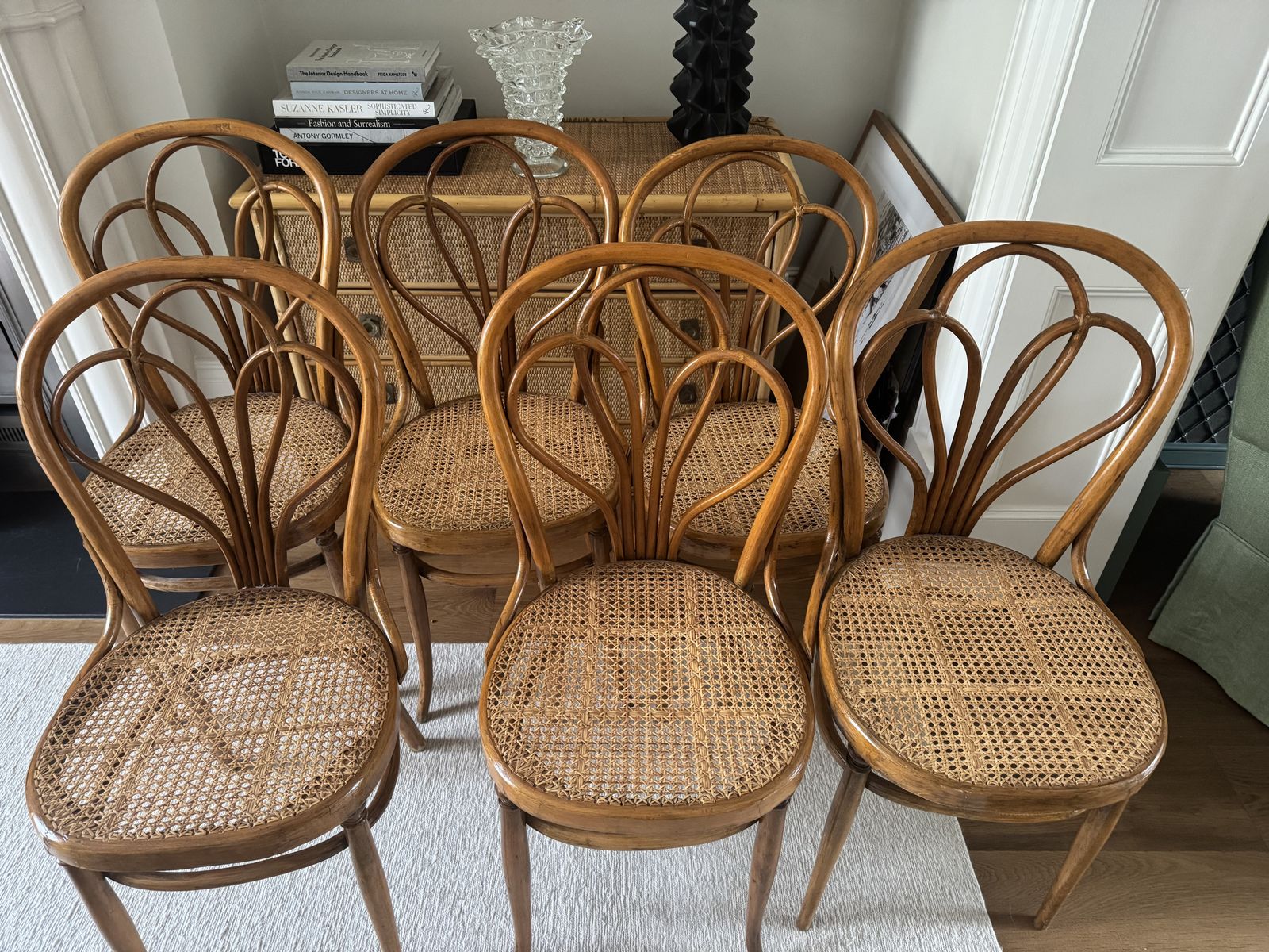 Lotus N25 Dining Chairs By Michael Thonet For Gebrüder Thonet Vienna Gmbh, 1894, Set Of 6 photo buy