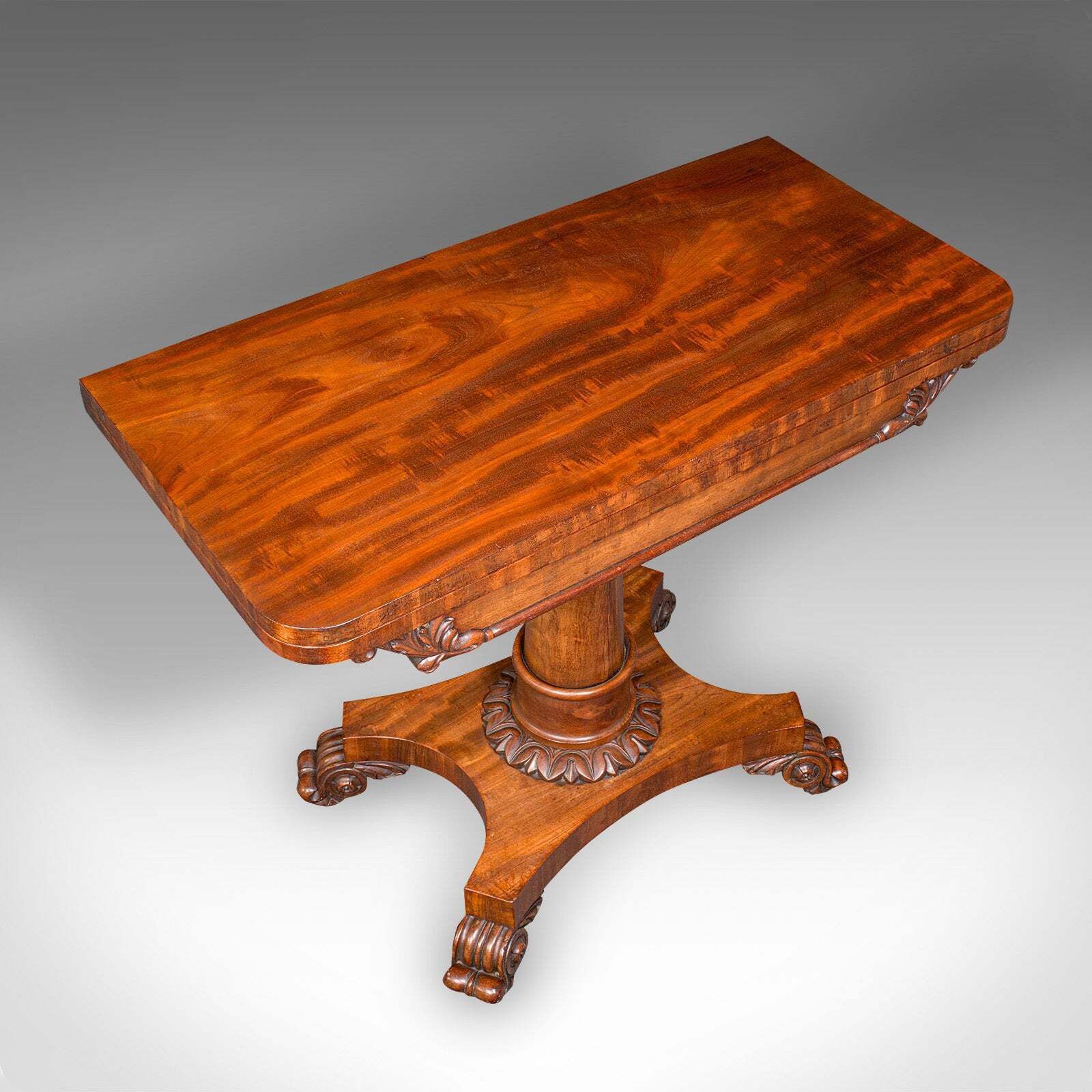Antique Fold Over Parlour Card Table, English, Games, Side, William IV, C.1835 photo buy