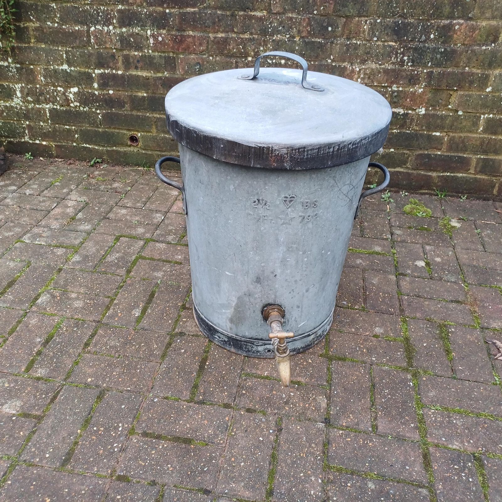 Zinc Agricultural Statement Planter Milk Churn Dairy Equipment Fermentation Vessel