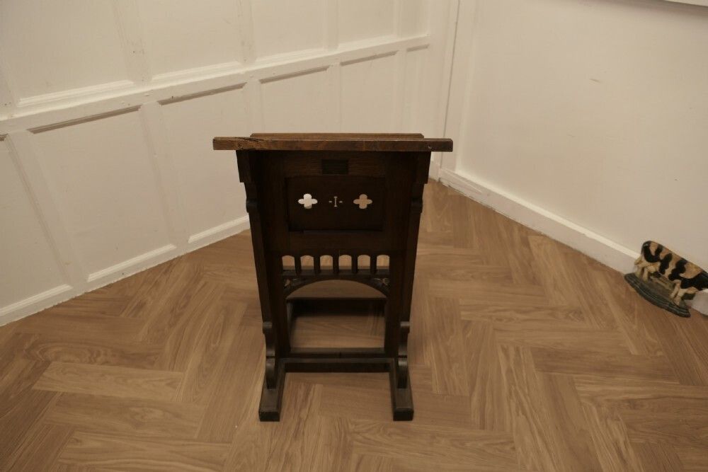 Oak Arts And Crafts Reception Desk Greeting Station photo vintage