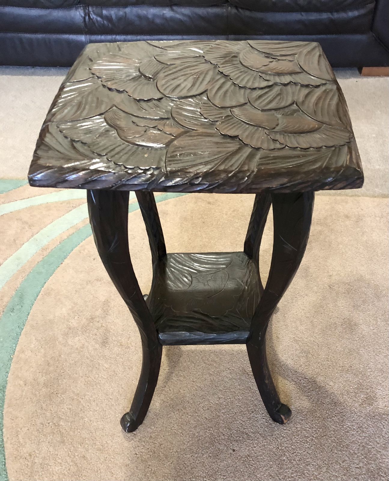 photo buy Handsome Liberty's Of London Carved Japanese Table