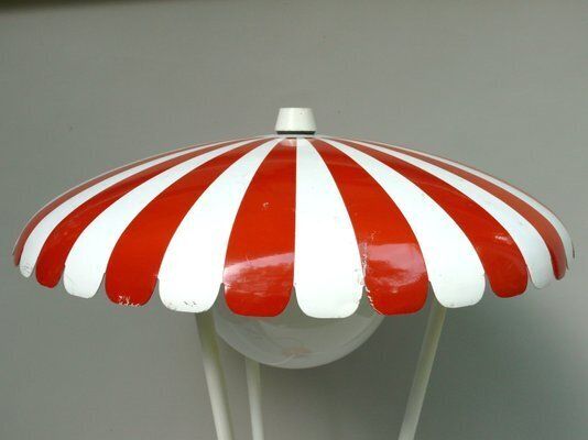 Extraordinary Garden Floor Lamp Parasol From Bega, 1950s photo buy