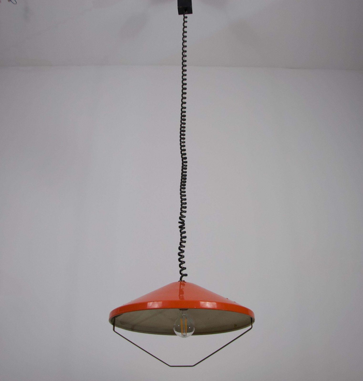 Mid Century Metal Ceiling Lamp By Stilnovo, Italy, 1960s photo 1195.0