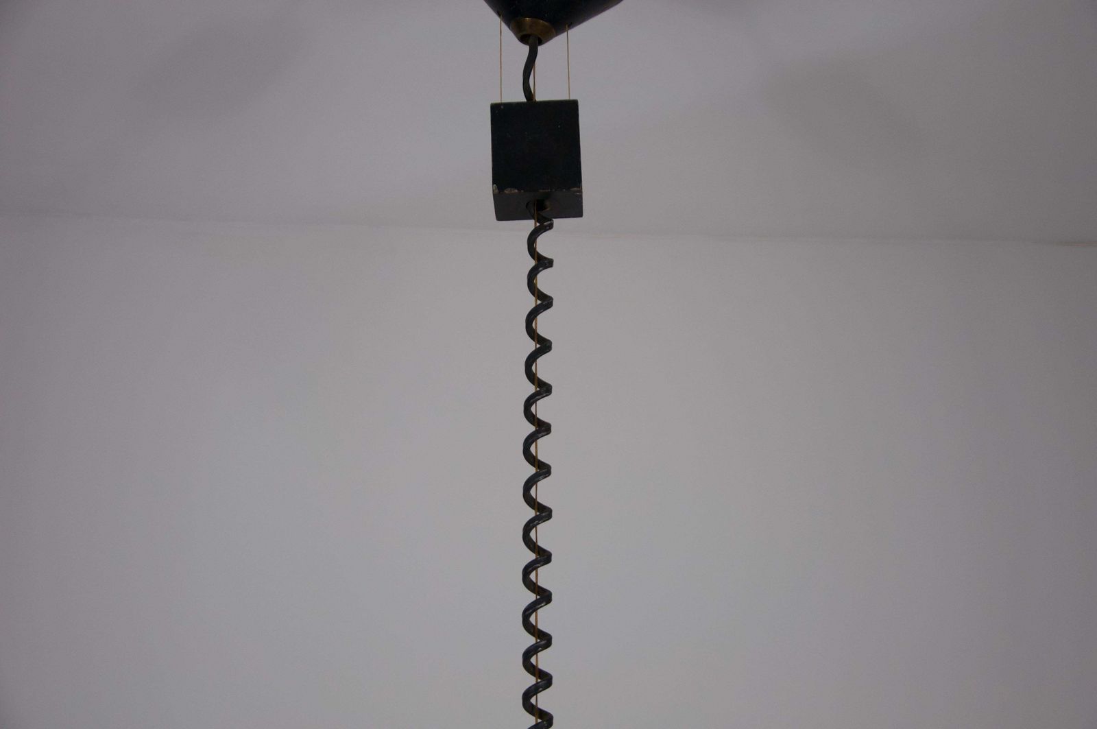 photo furniture Mid Century Metal Ceiling Lamp By Stilnovo, Italy, 1960s