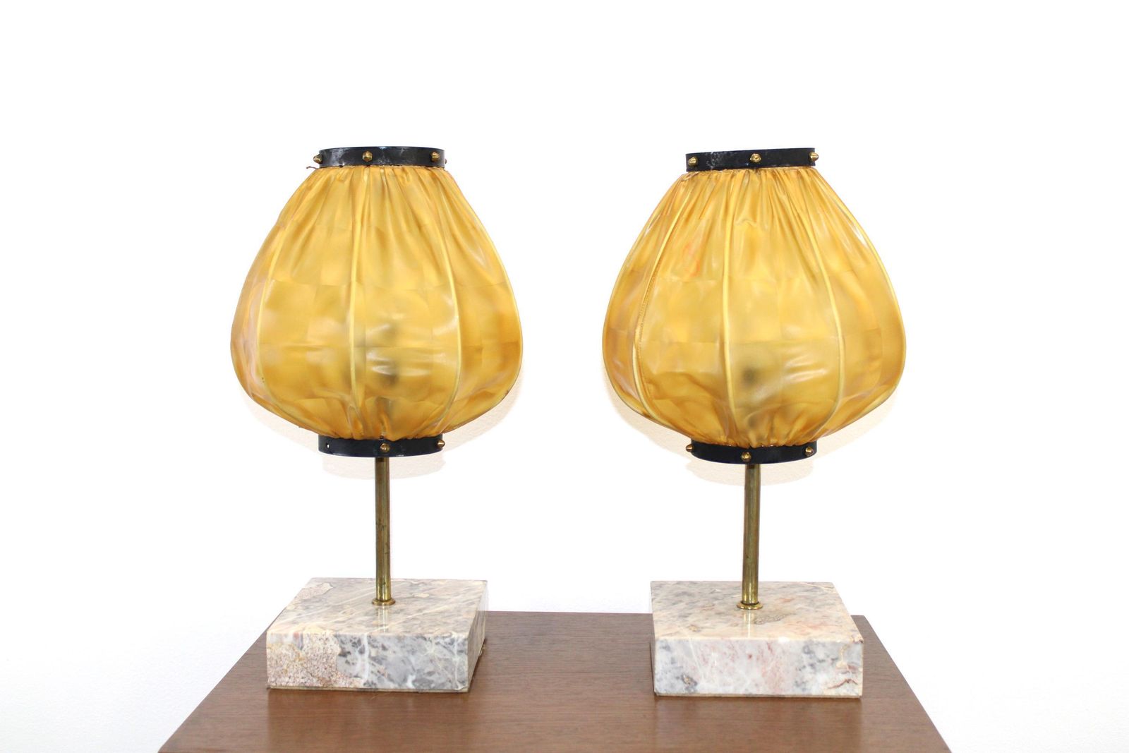 Vintage Night Stand Lamps / Pair Of Bedside Lamps / Made In Yugoslavia 60s / Mid Century Modern Desk Lamps / Table Lamps For Shelf
